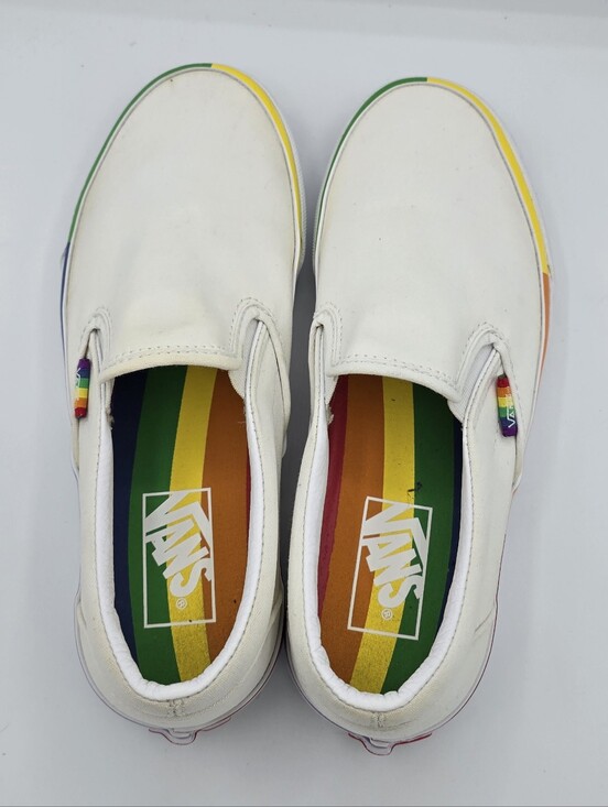 Vans Shoes - Vans - Unisex Classic Slip-On Pride Rainbow LGBTQ+ Canvas Shoes